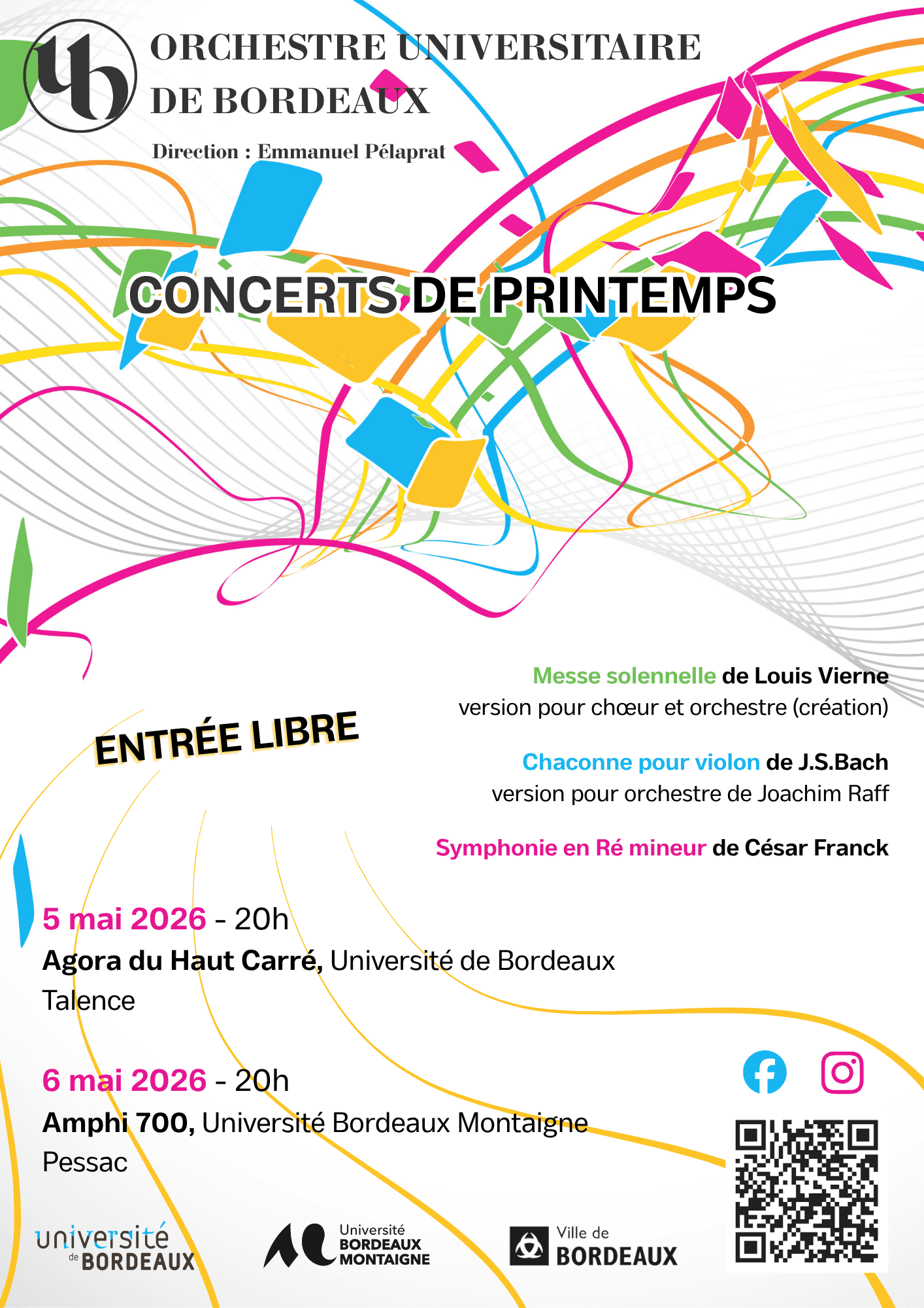 Concerts de Printemps de l'OUB