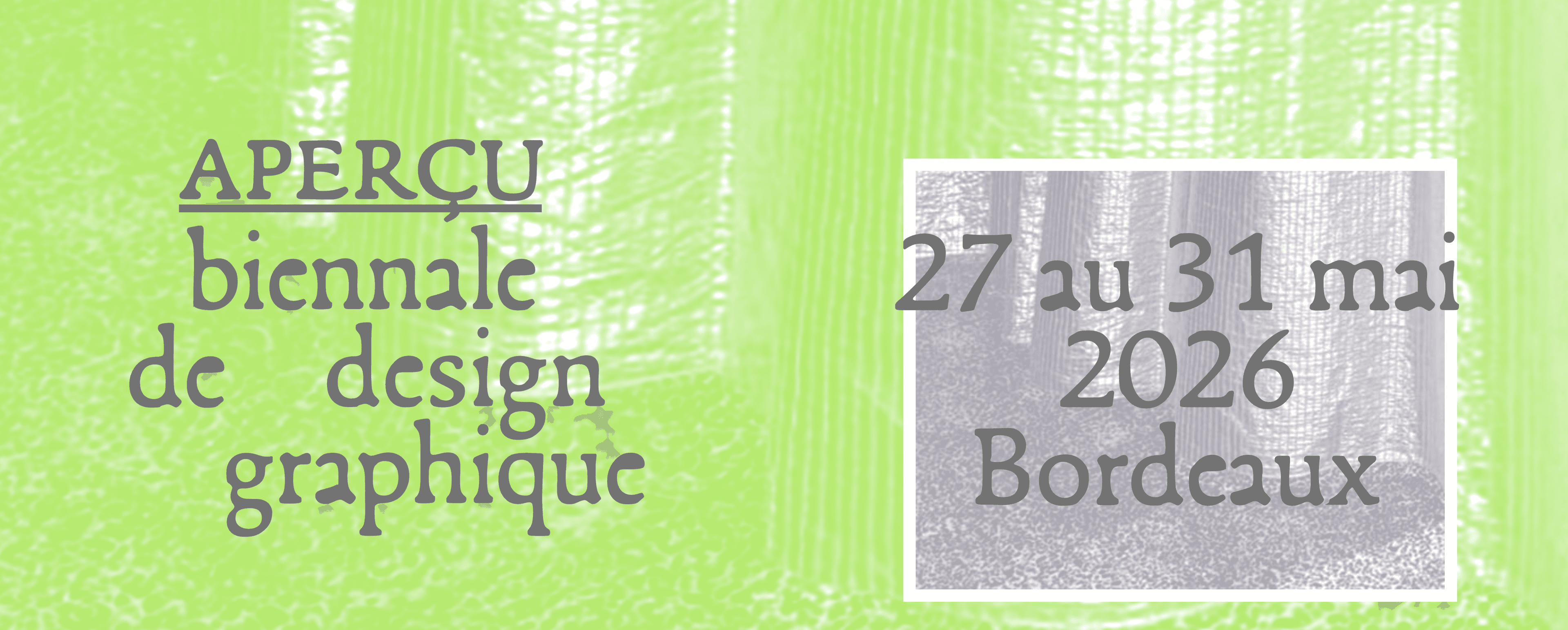 Aperçu, biennale de design graphique