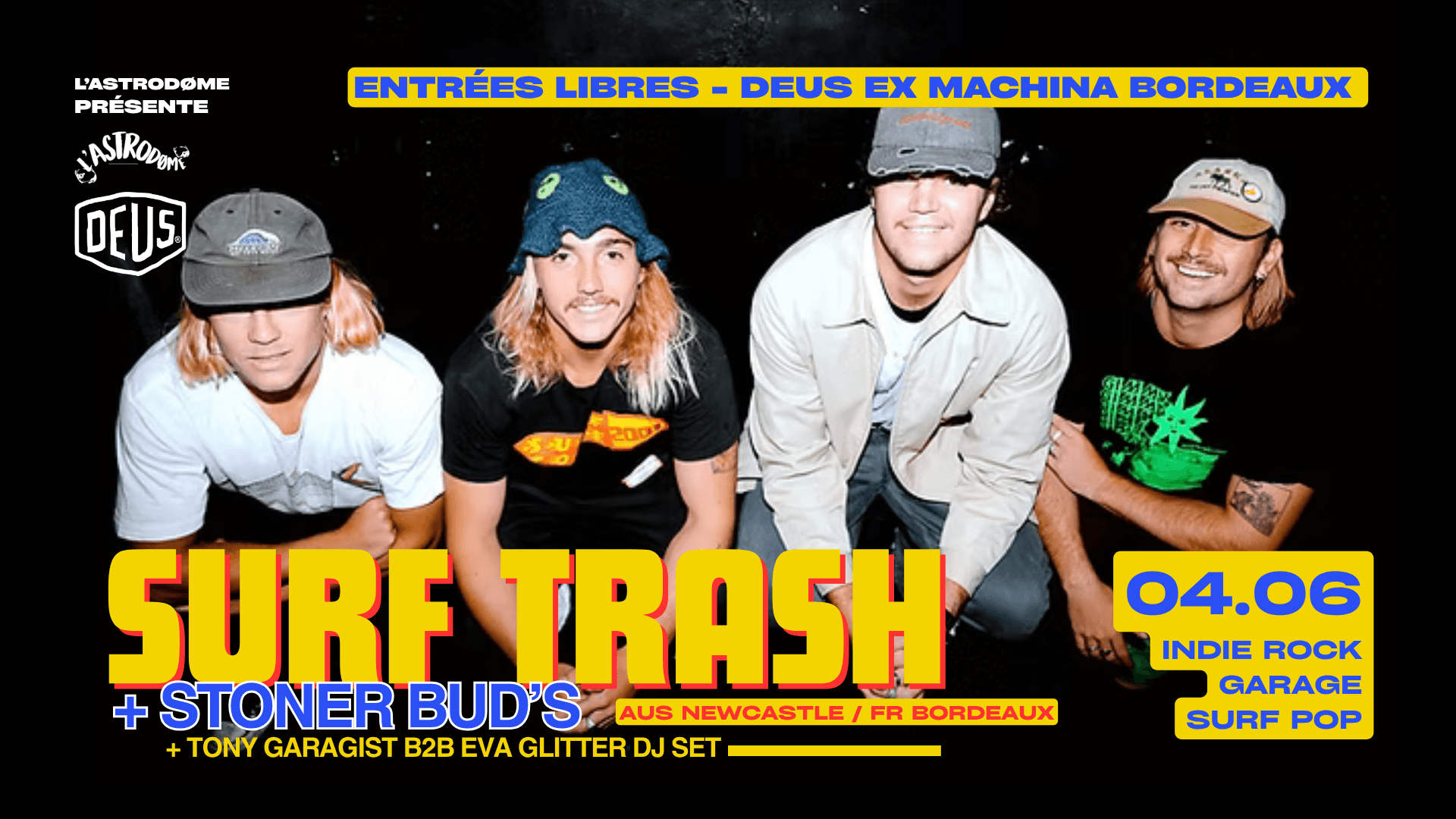 Surf Trash + Stoner Bud's + Tony Garagist B2B Eva Glitter DJ SET