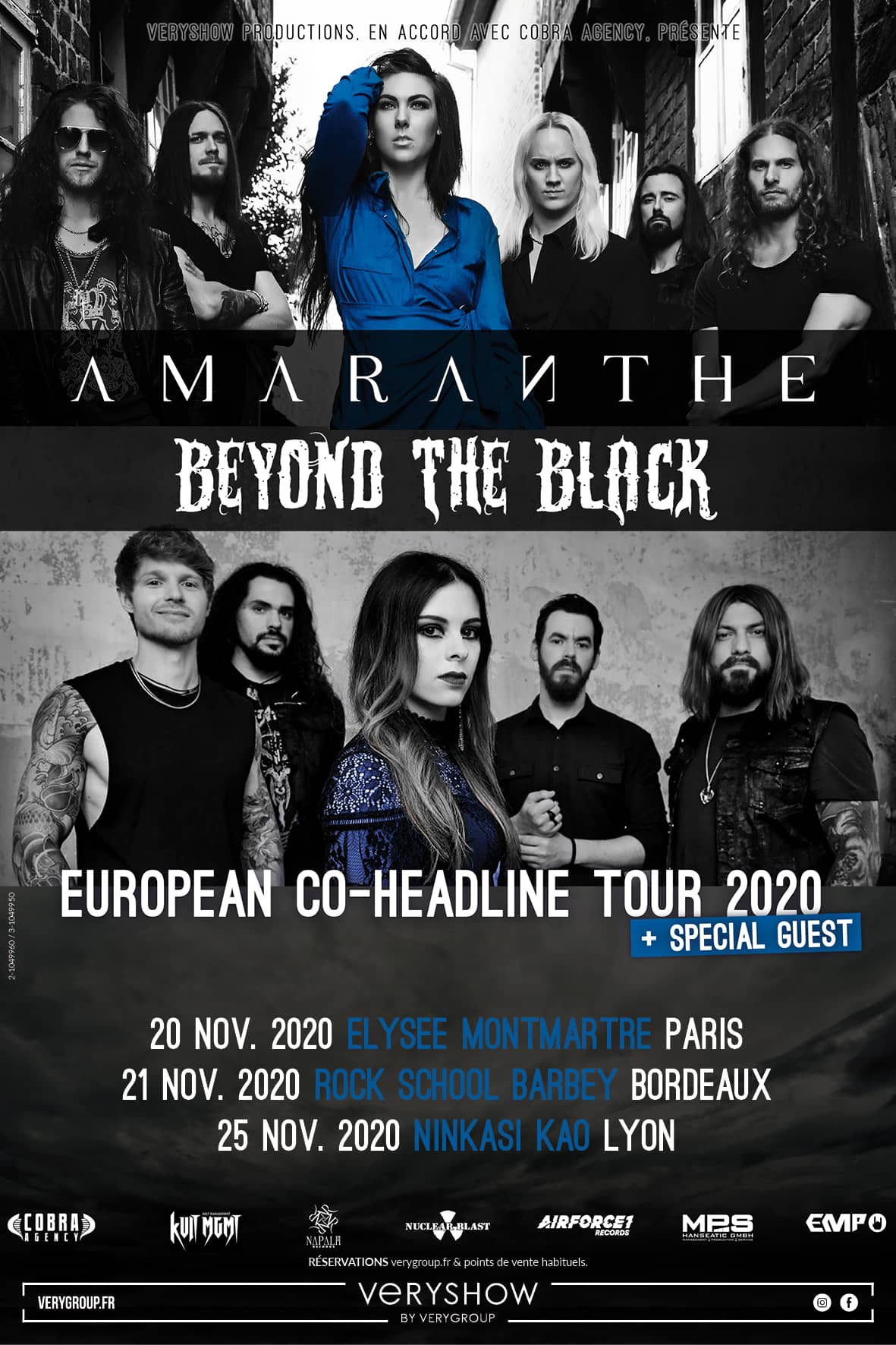 Amaranthe + Beyond the black