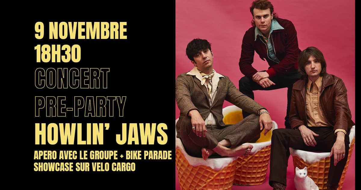 Concert Pré-party - Howlin' Jaws à vélo