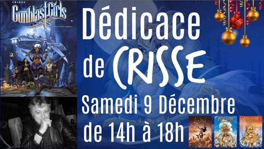 Crisse en dédicace