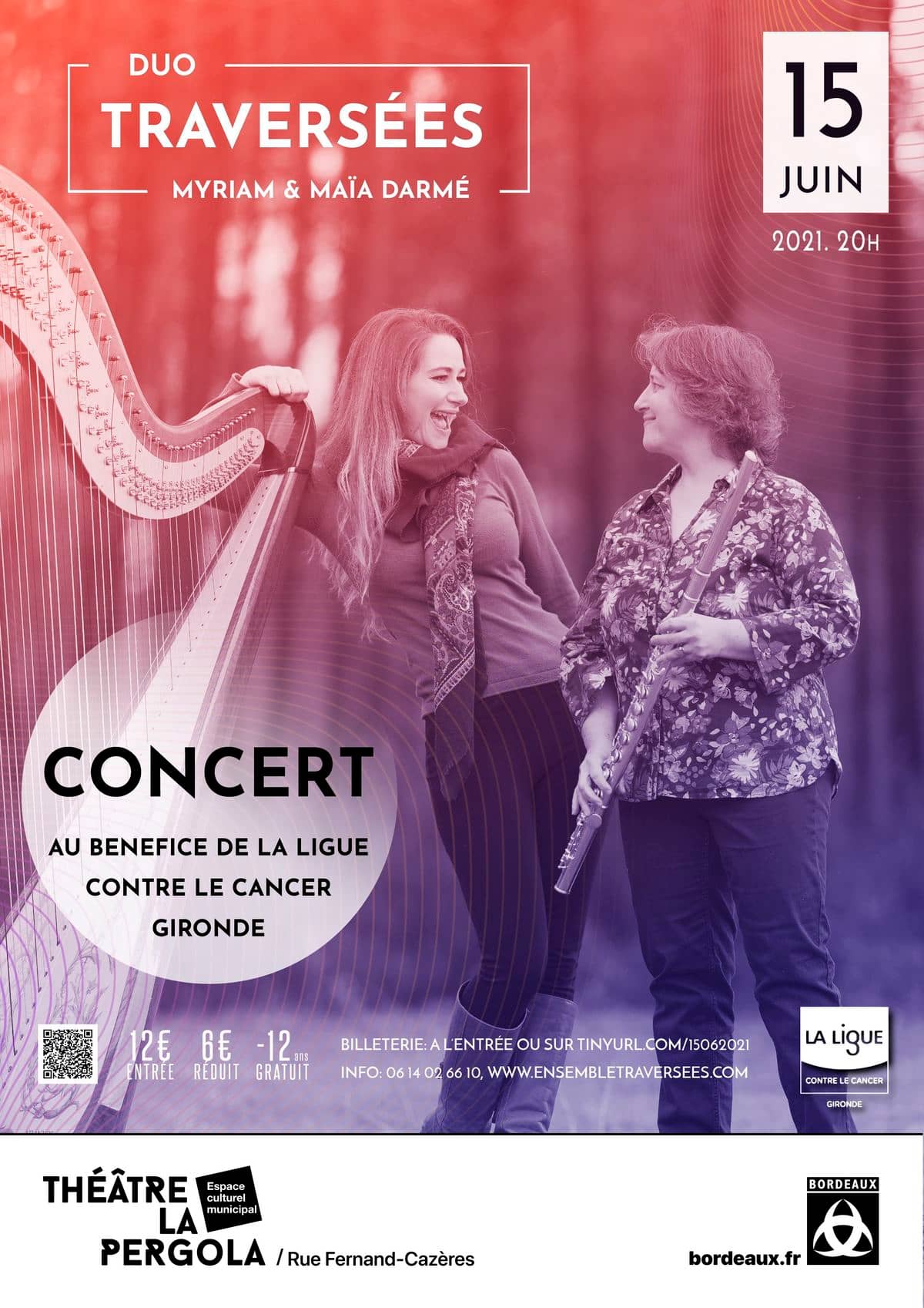 Duo flûte et harpe Ensemble Traversées