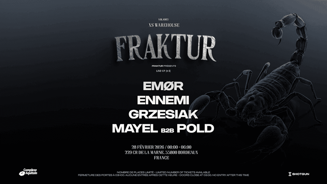 FRAKTUR w/ EMØR / ENNEMI / GRZESIAK / MAYEL B2B POLD