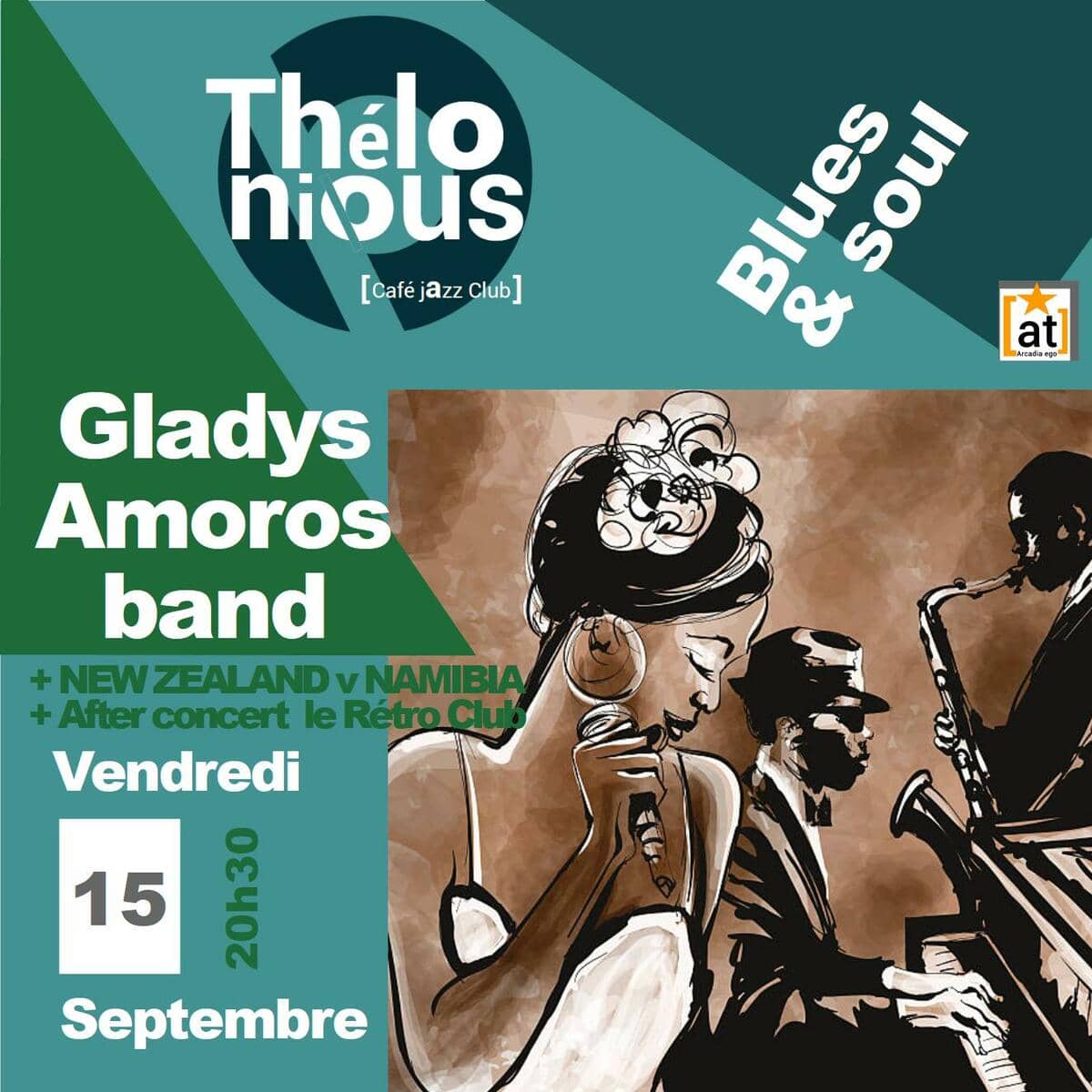 Gladys Amoros + rugby + after concert