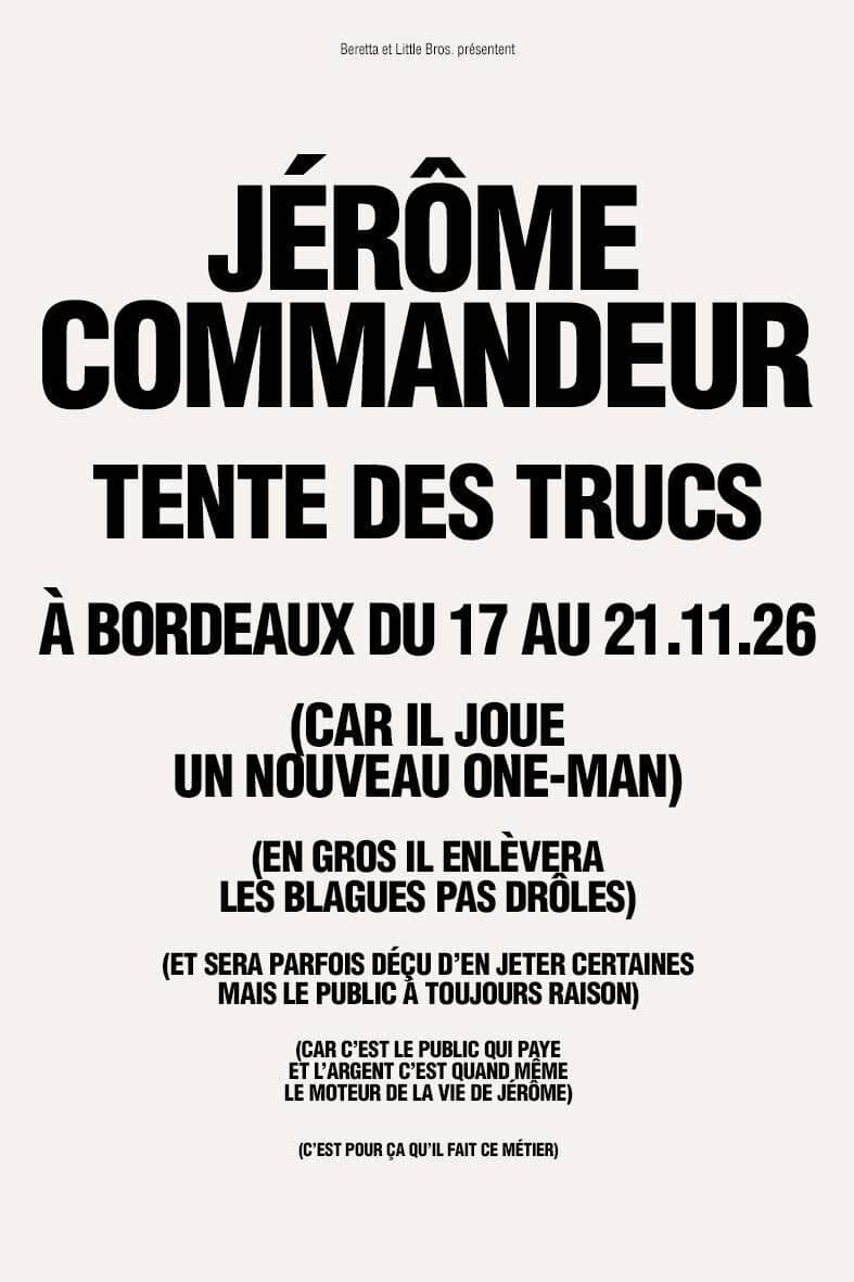 Jérôme Commandeur – Tente des trucs