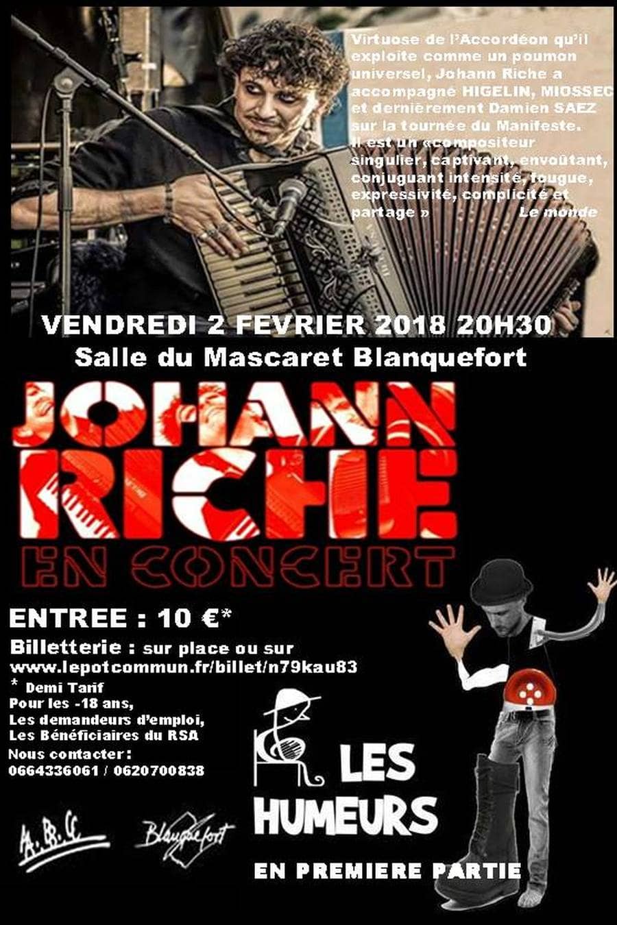 JOHANN RICHE + LES HUMEURS