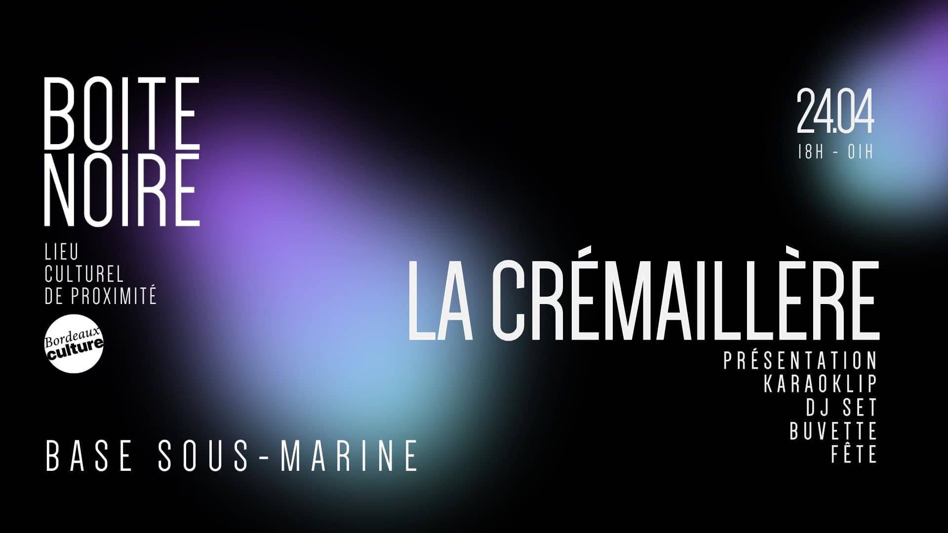 LA CREMAILLERE DE BOITE NOIRE