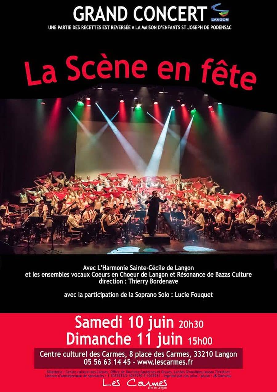La scène en fête