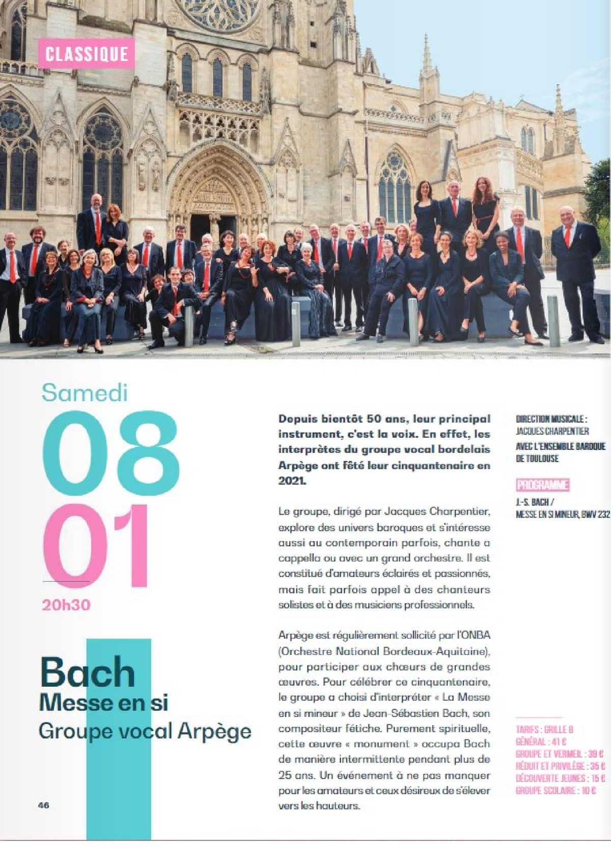 Messe en Si de J.-S. BACH