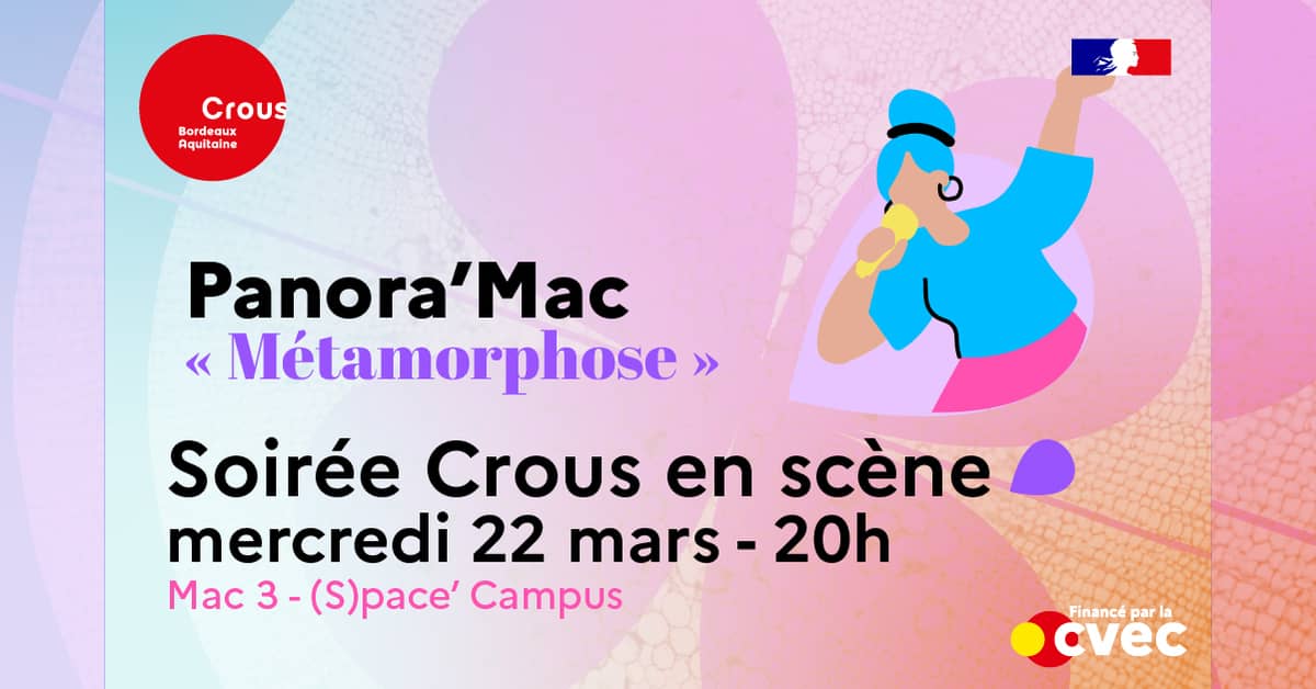 Panora'Mac - Scène ouverte ''Crous en scène''