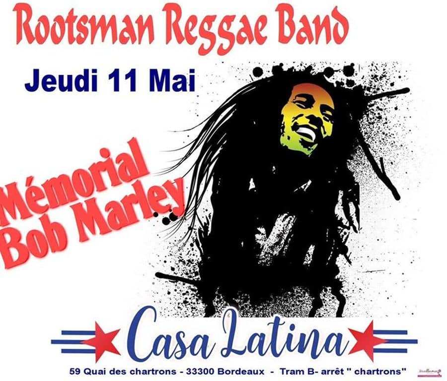 Rootsman Reggae band chante Bob Marley