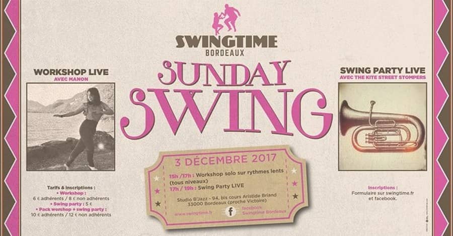 Sunday Swing : Workshop live & swing party