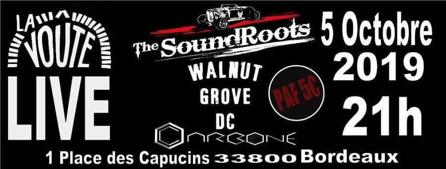 THE SOUNDROOTS + WALNUT GROVE DC + CARBONE