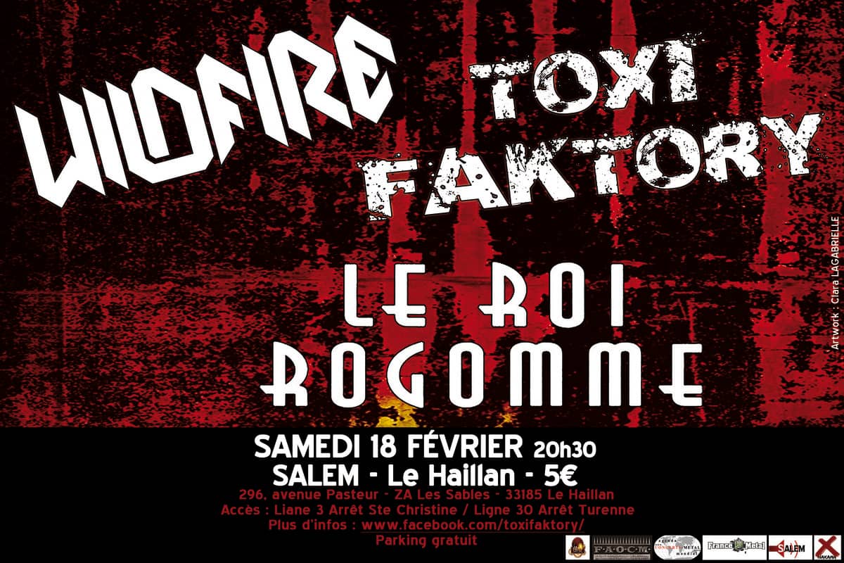 Toxi Faktory + Le Roi Rogomme + Wildfire