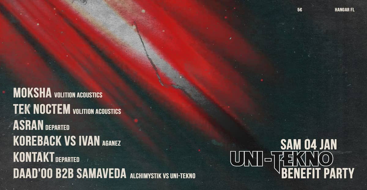 UNI TEKNO : Benefit party