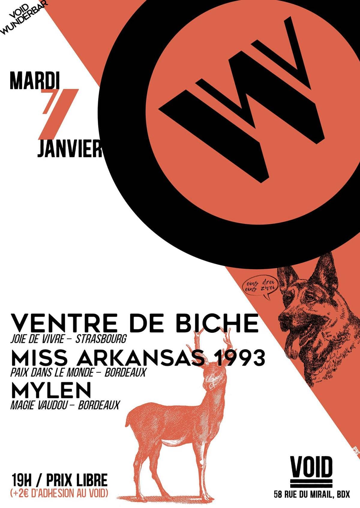 VENTRE DE BICHE + MISS ARKANSAS + MYLEN