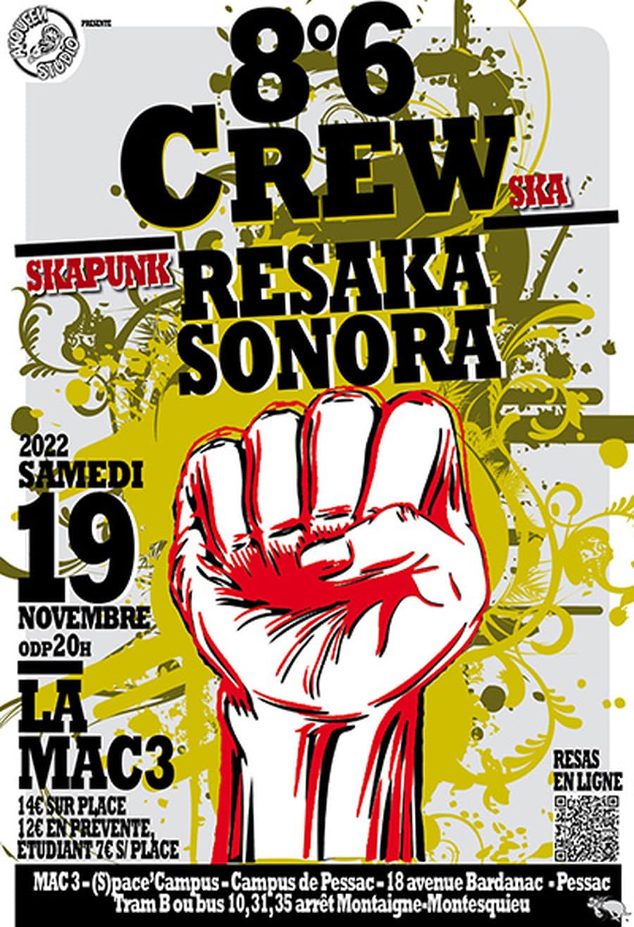 8°6 Crew + Resaka Sonora : Soirée ska