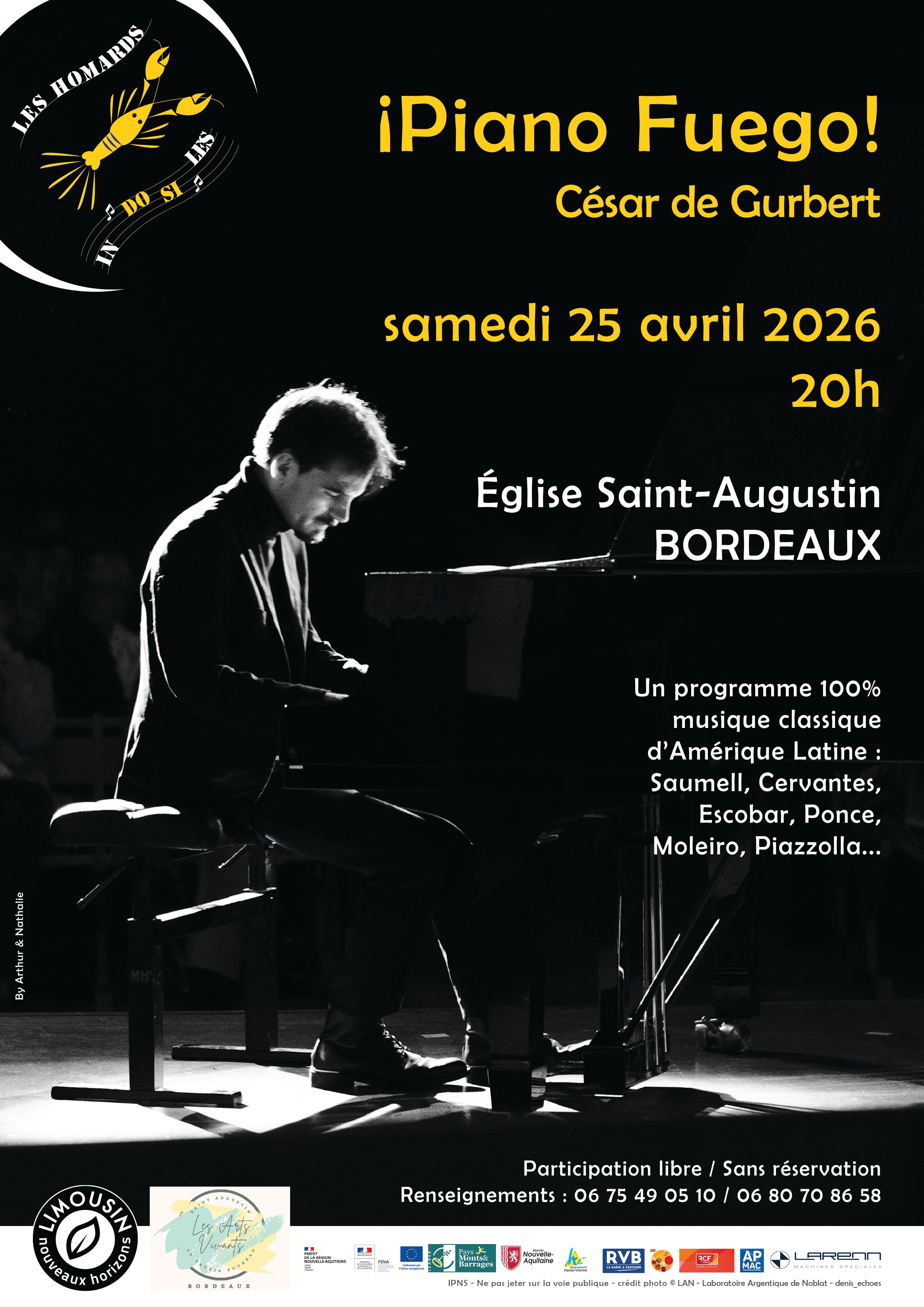 ¡Piano Fuego!, César de Gurbert, piano
