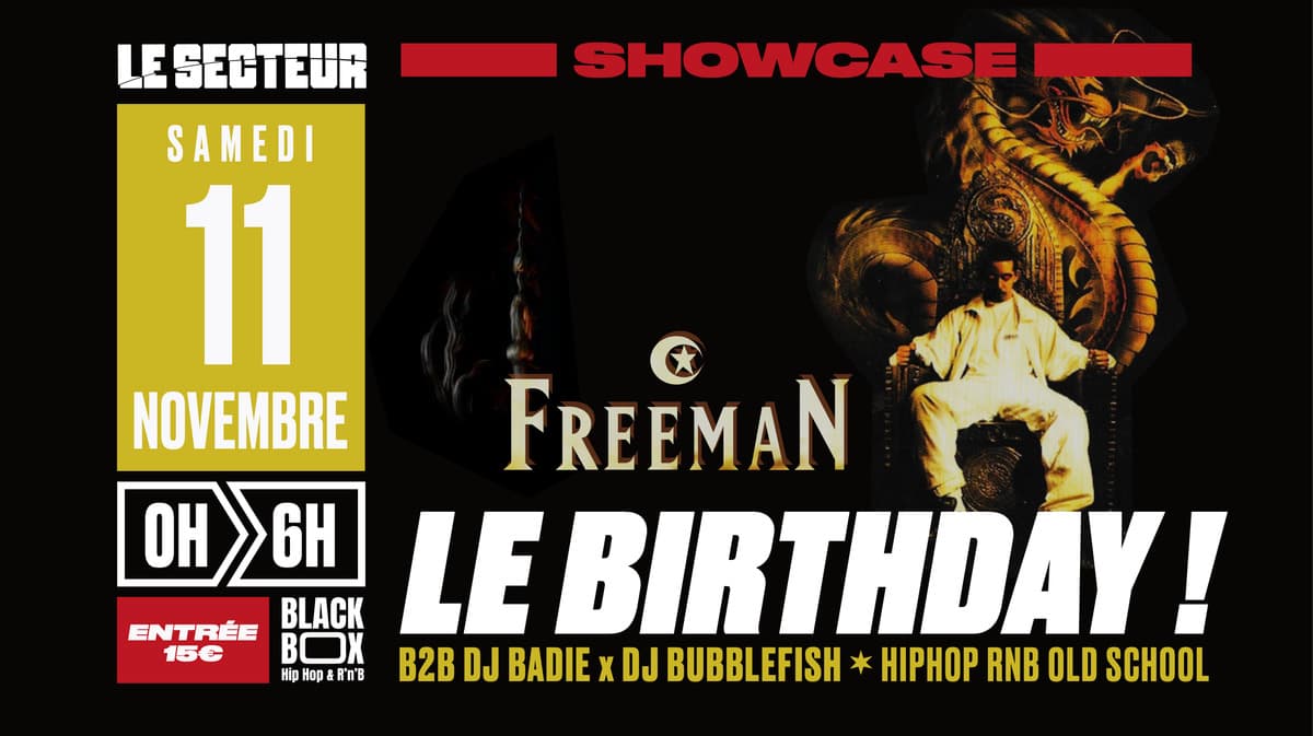 BIRTHDAY 2YEARS  x  FREEMAN en SHOWCASE