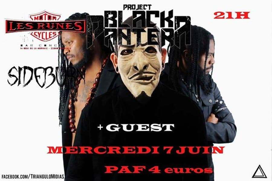 Black Pantera + Sideburn +Guest