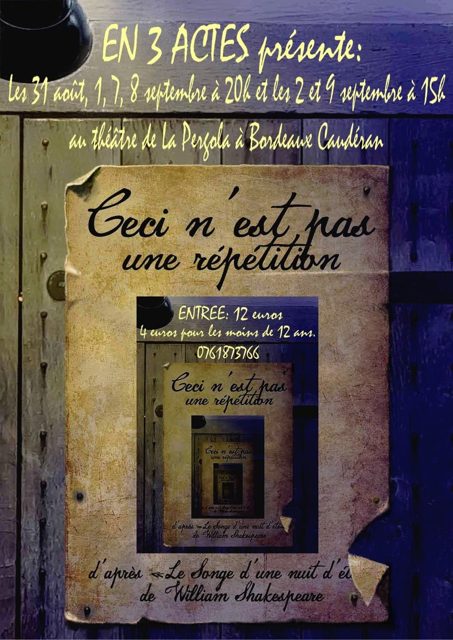 Ceci n'est pas une répétition