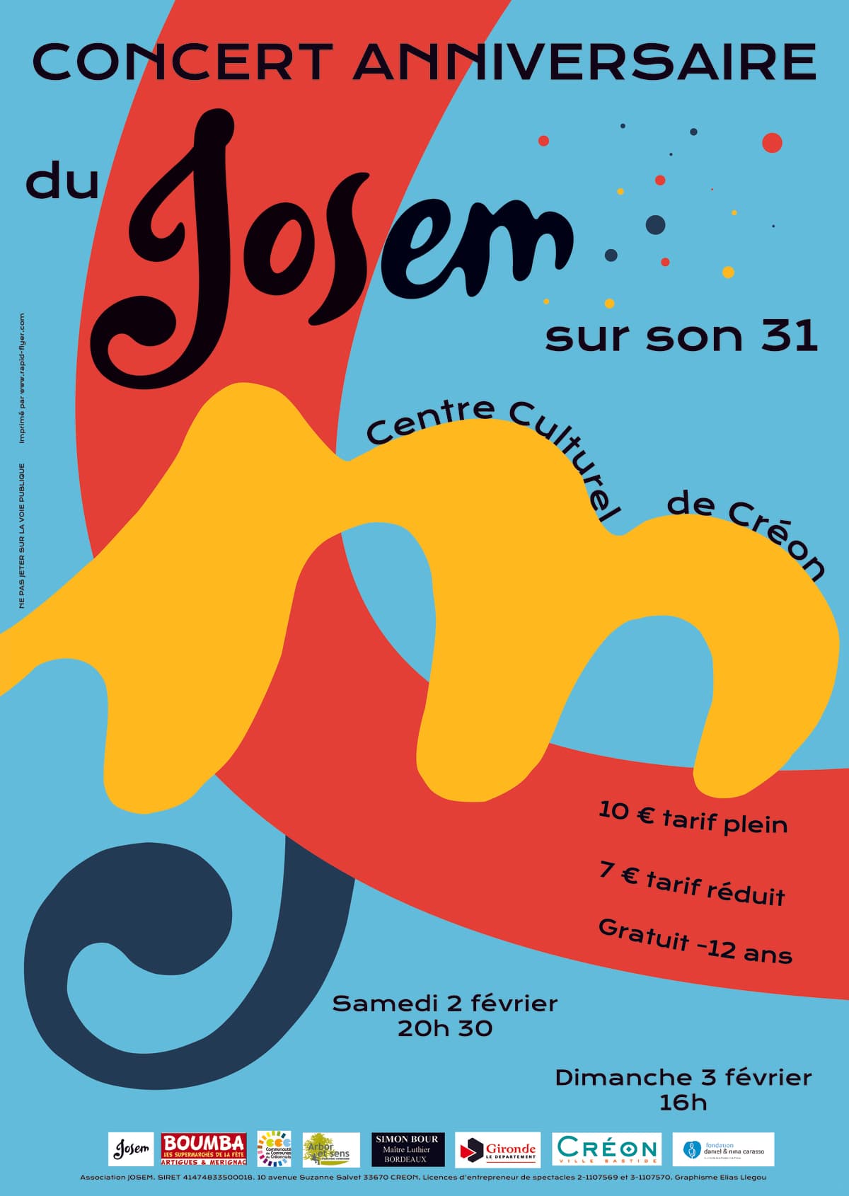 Concert anniversaire du Josem : 31 ans
