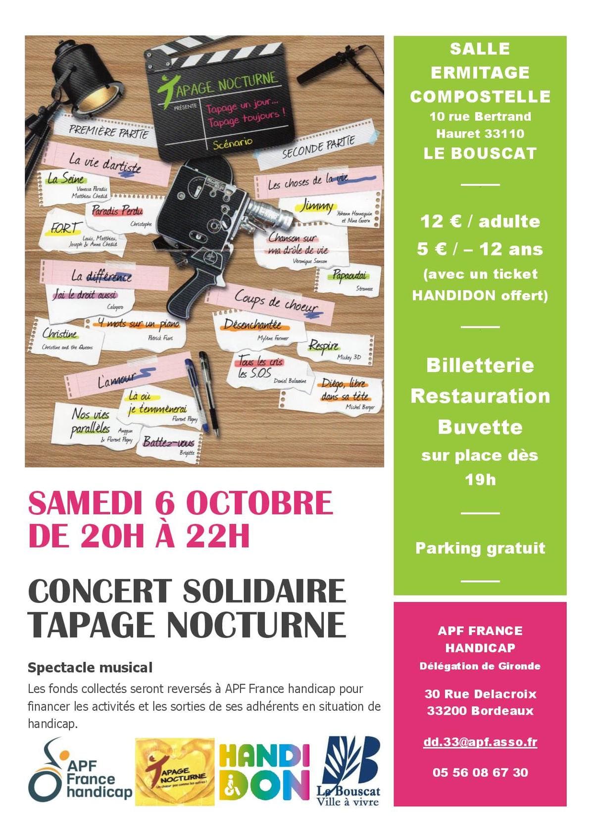 Concert caritatif : avec Tapage Nocturne