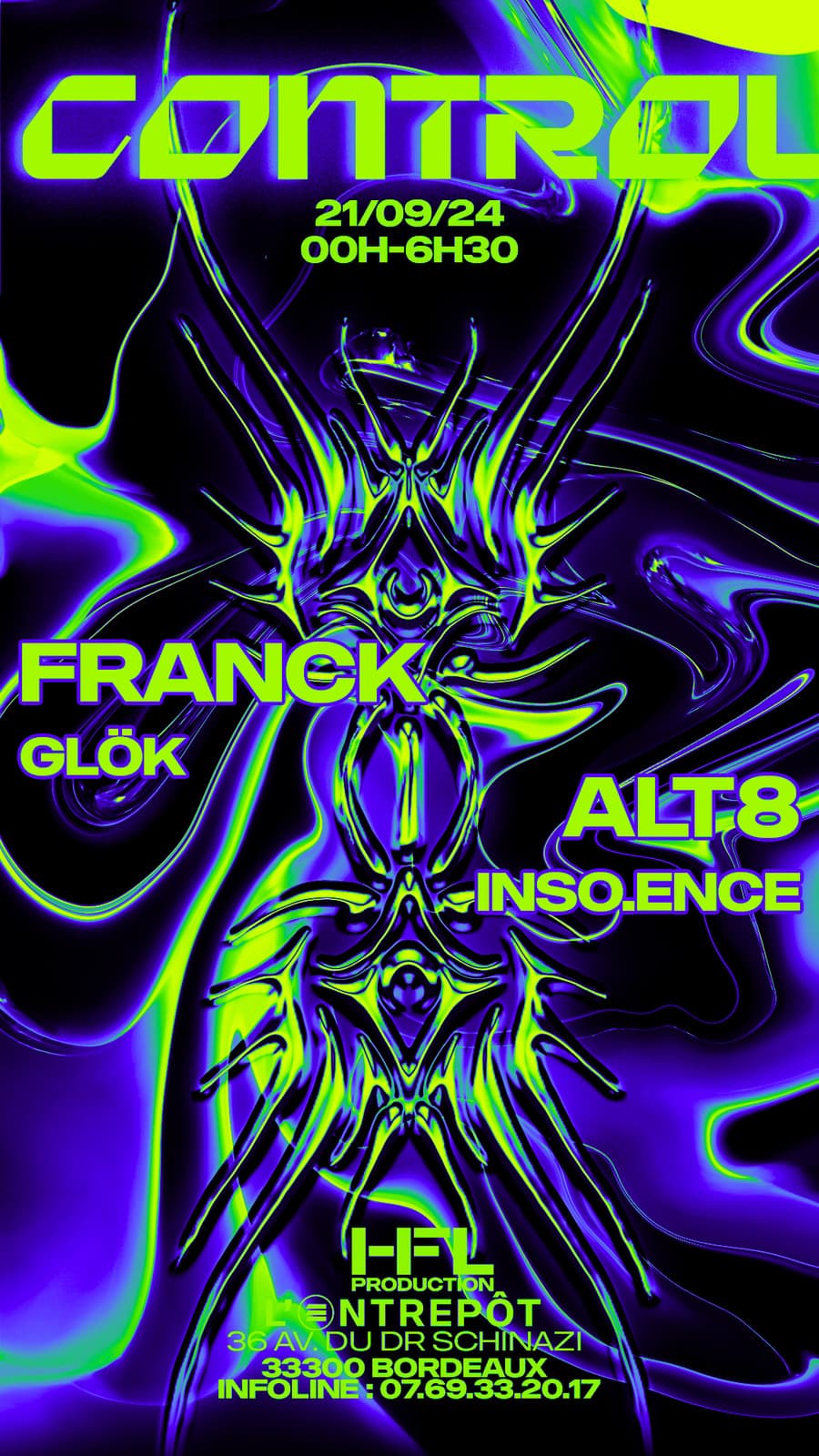 CONTROL W/ FRANCK / ALT8 / GLÖK / INSO.ENCE