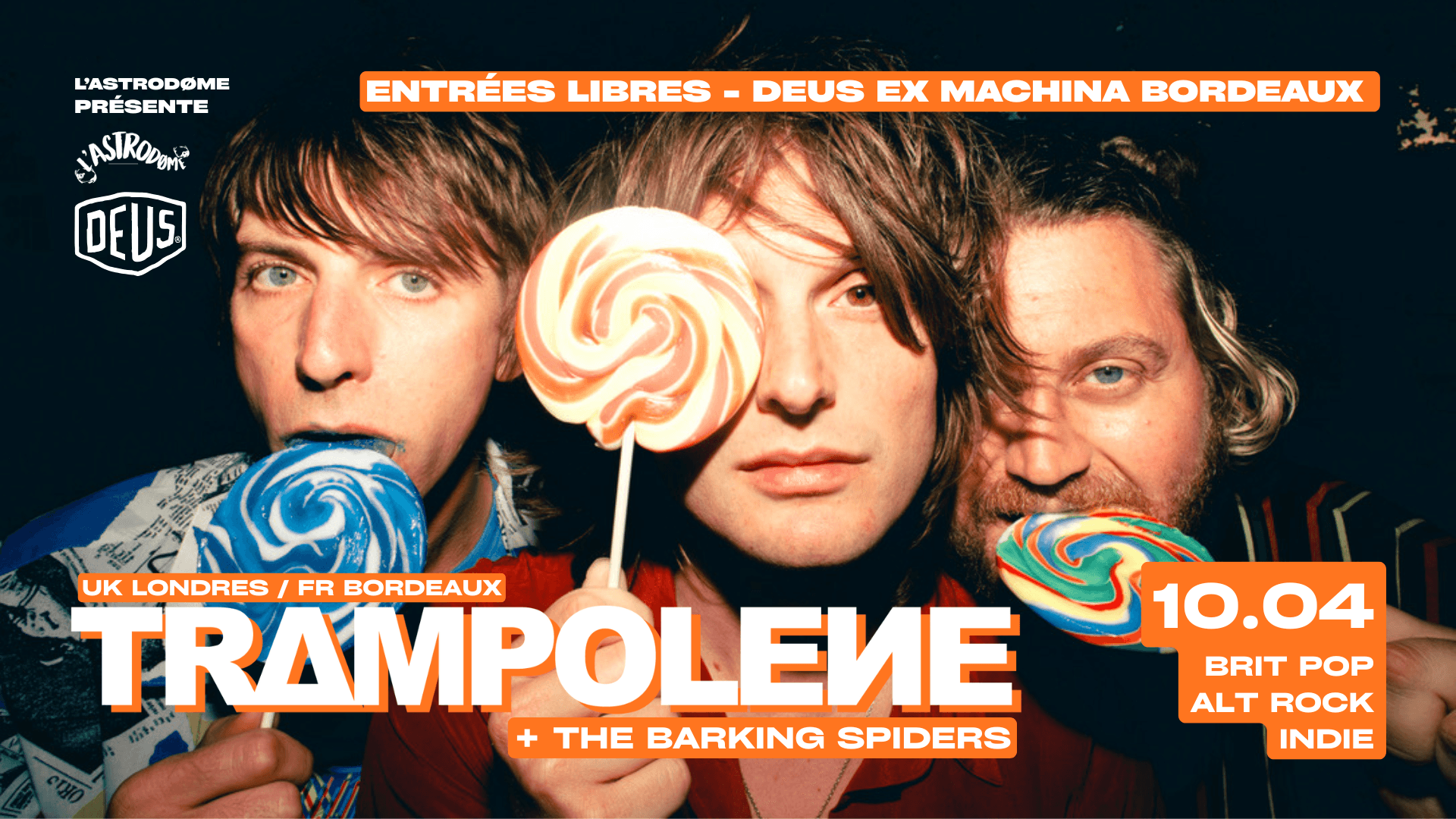 Trampolene + The Barking Spiders