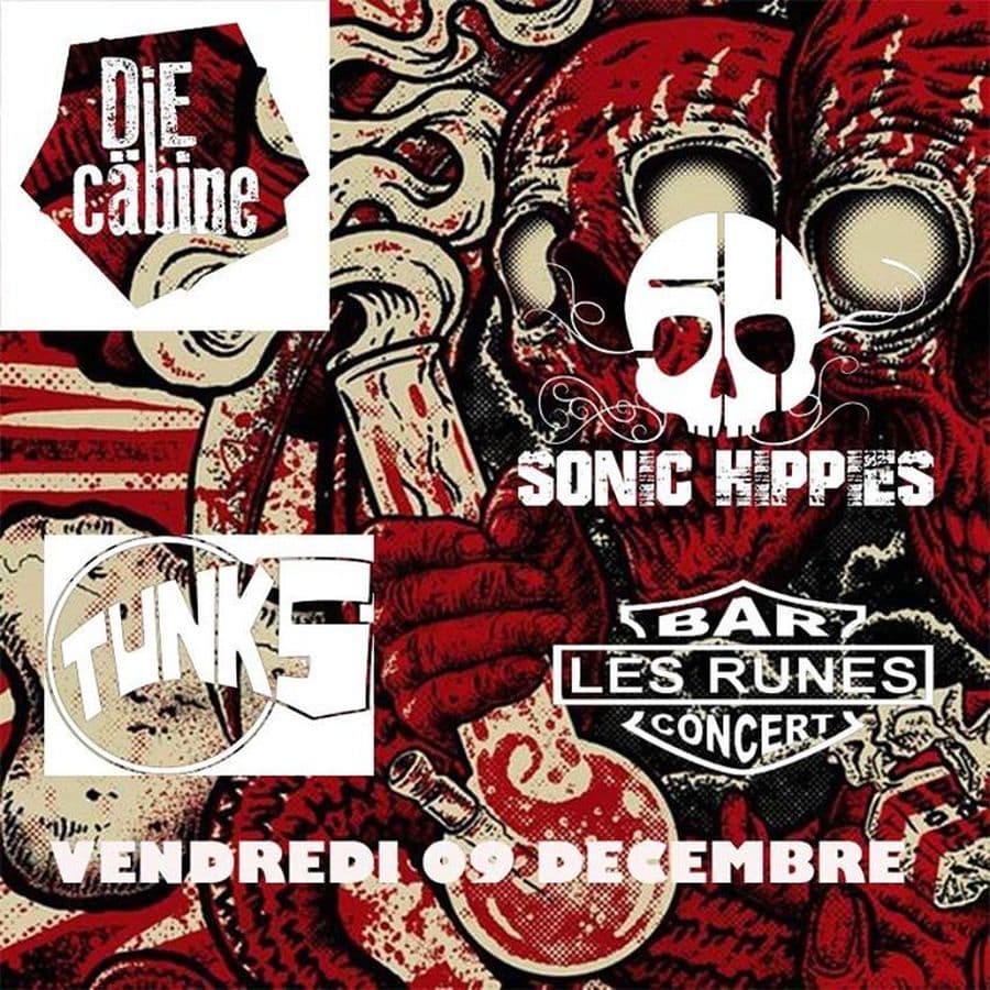 DIE Cabine + SONIC Hippies + TUNKS