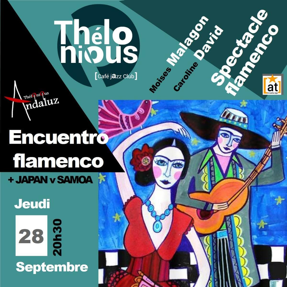 Encuentro Flamenco Caroline David + rugby