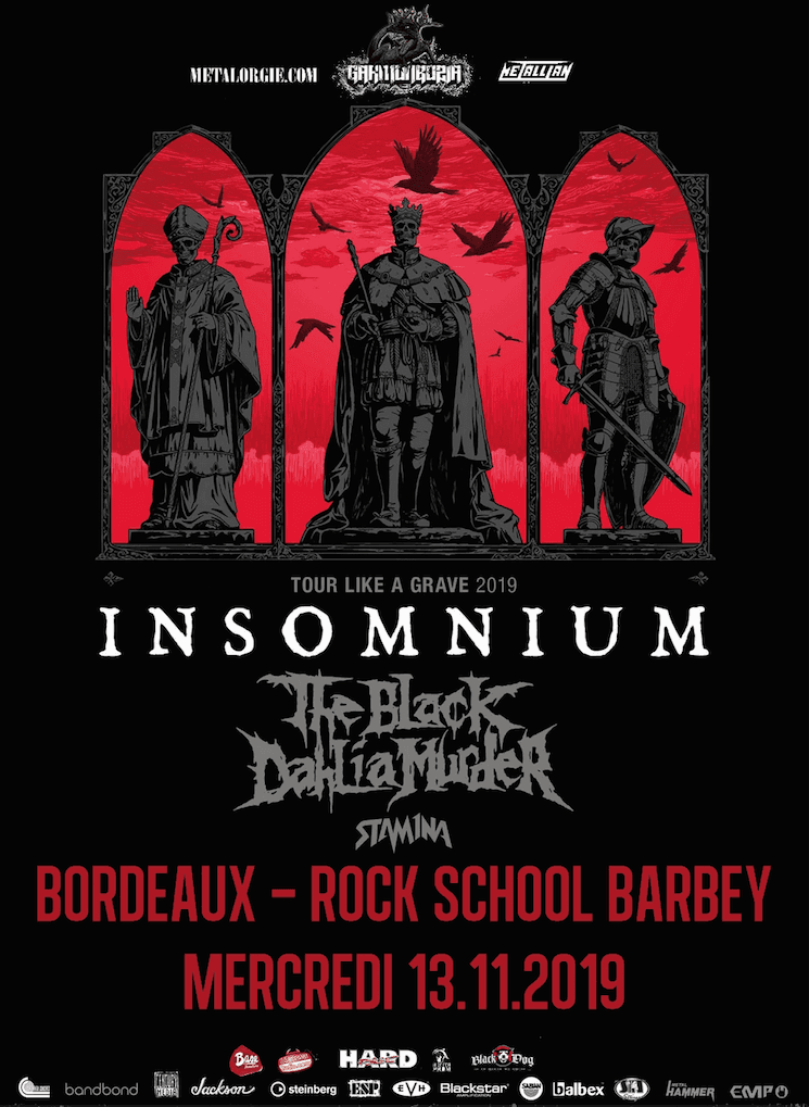 Insomnium + The Black Dahlia Murder + Stam1na