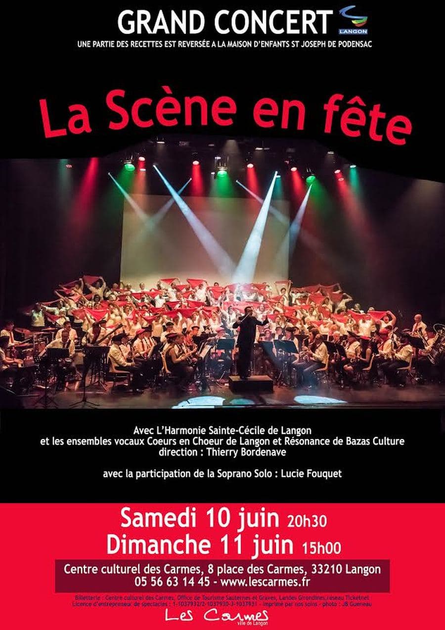 La scène en fête