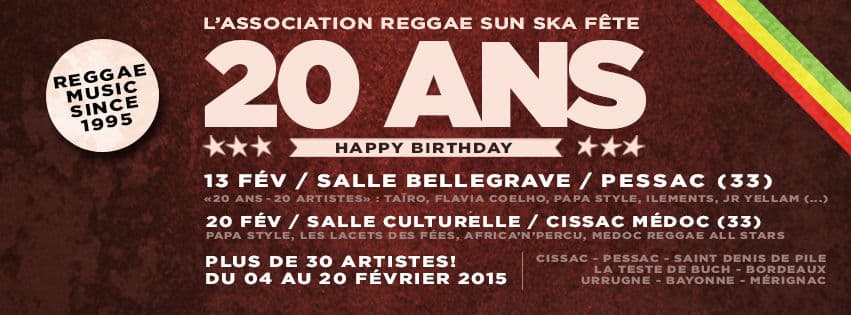 L'ASSOCIATION REGGAE SUN SKA FETE : 20 ANS