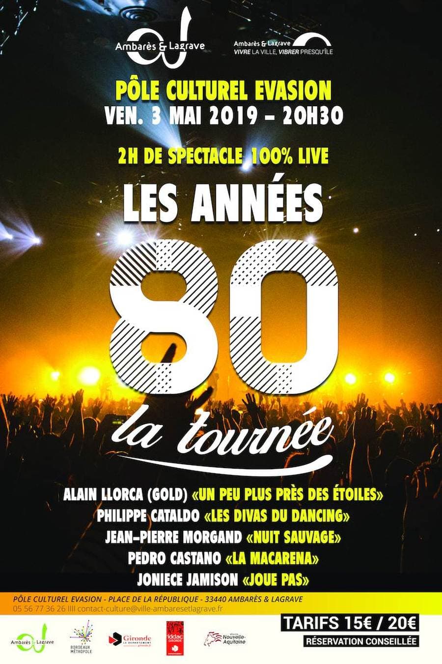 Les Années 80, La tournée