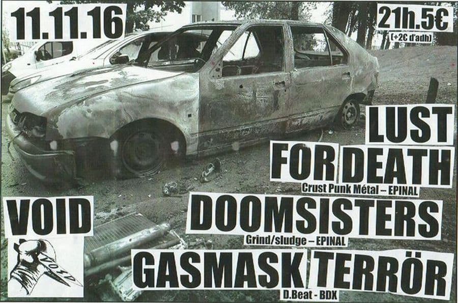 Lust for Death + Doomsisters + Gasmask Terror