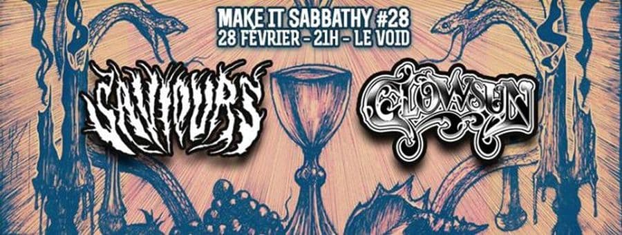 MAKE IT SABBATHY #28 avec SAVIOURS + GLOWSUN