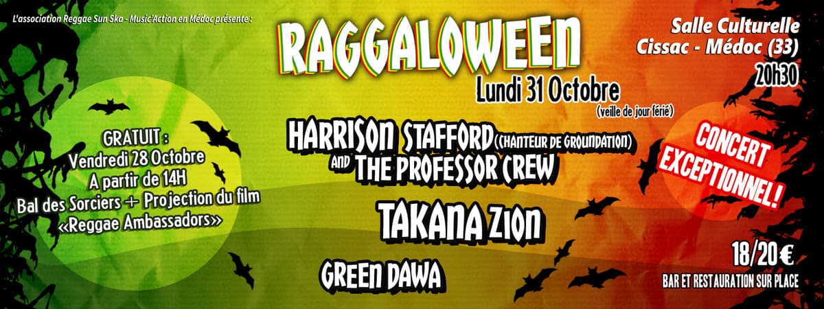 Music'Action en Médoc présente : Raggaloween !