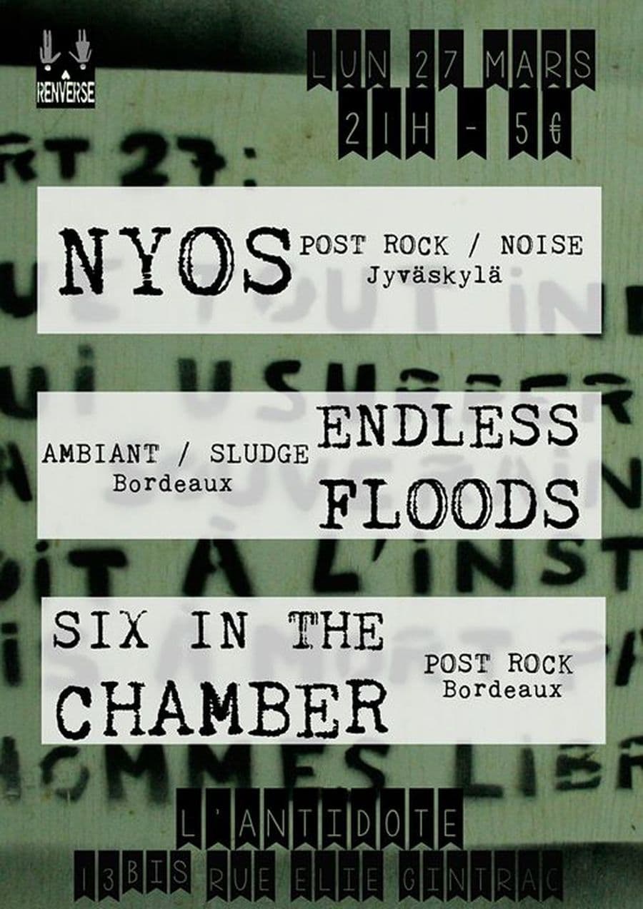 Nyos + Six in the Chamber + Endless Floods