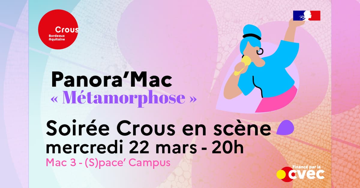 Panora'Mac - Scène ouverte ''Crous en scène''