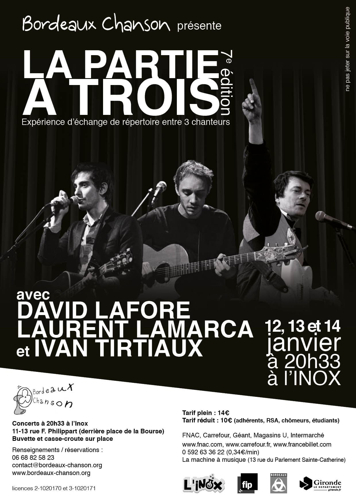 Partie à 3