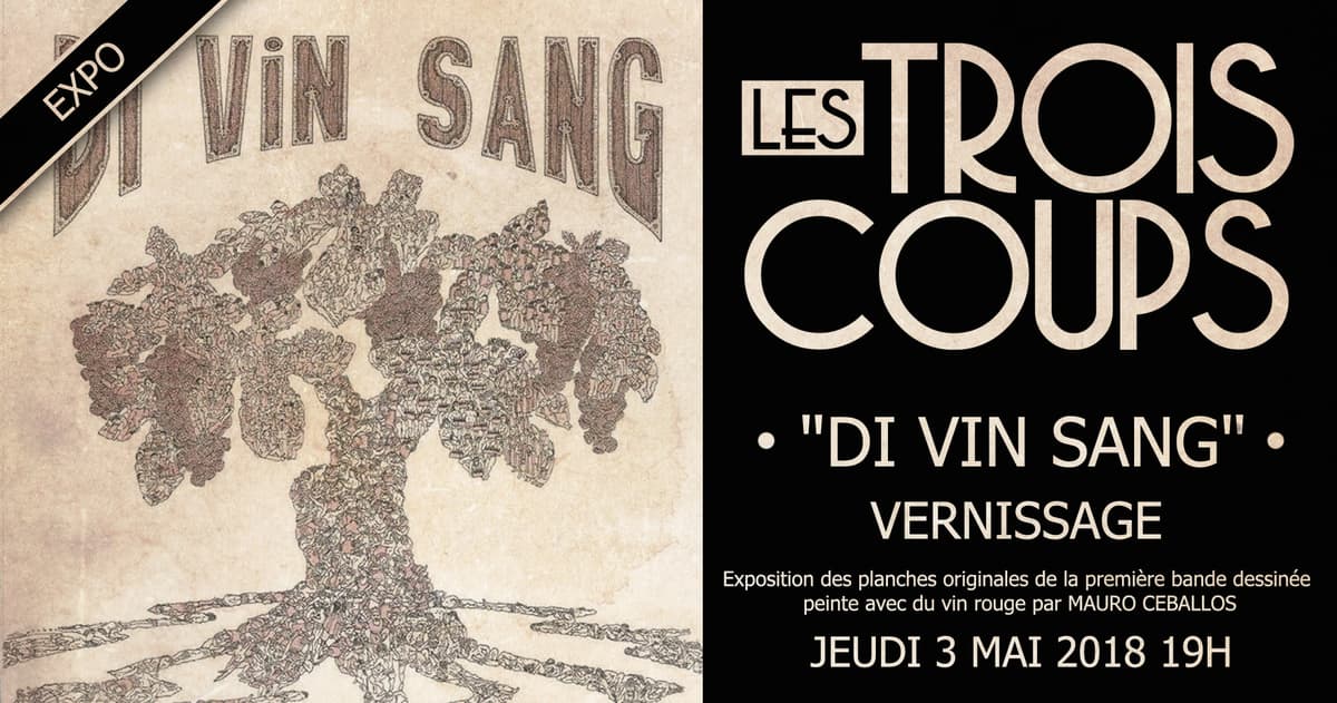 Peinture au vin rouge de Mauro Ceballos