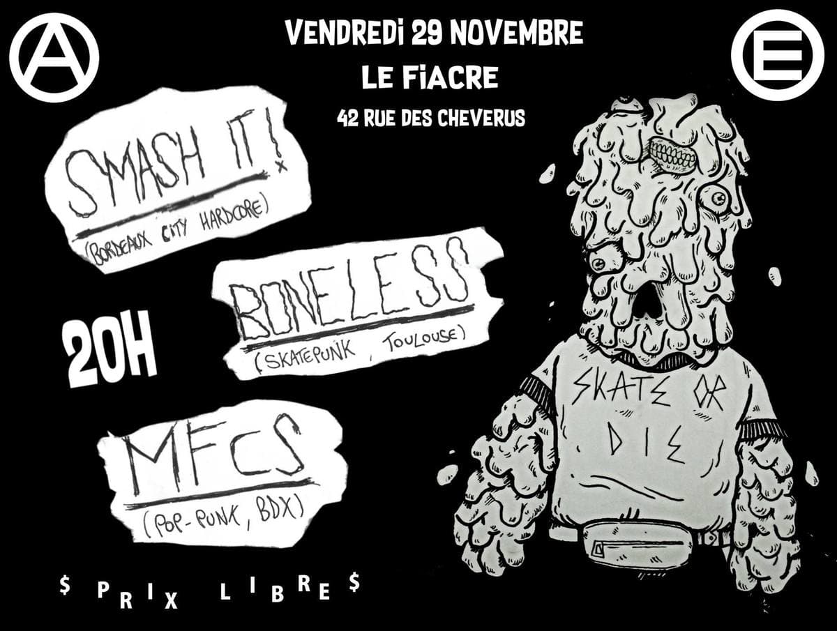 PUNX NIGHT : SMASH IT! + BONELESS + MFCS