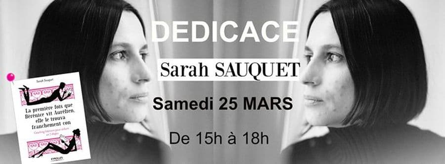 Sarah Sauquet en dédicace