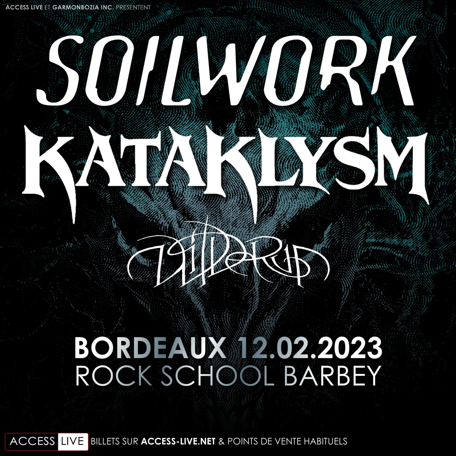 SOILWORK + KATAKLYSM  + WILDRUN