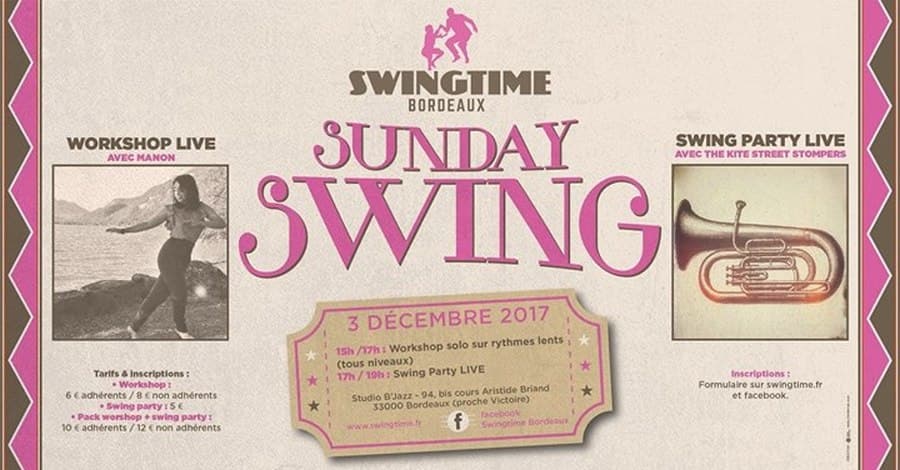Sunday Swing : Workshop live & swing party