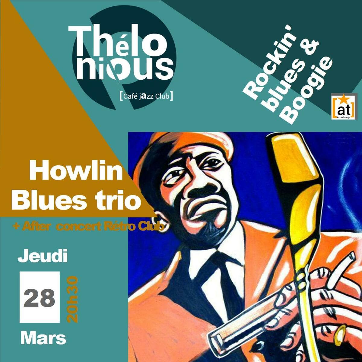 The Howlin' Blues trio + After Rétro club