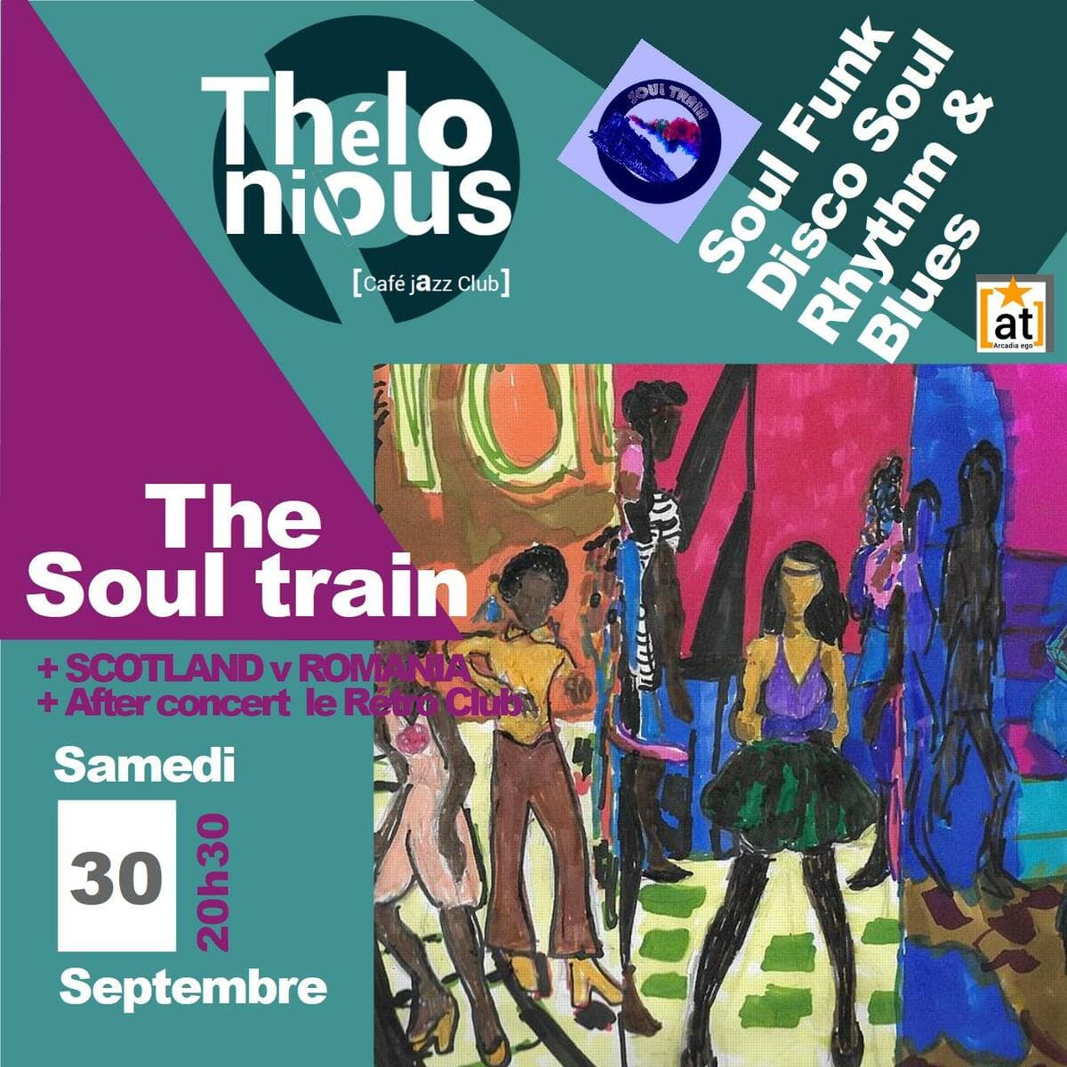 The Soul train + rugby + after concert