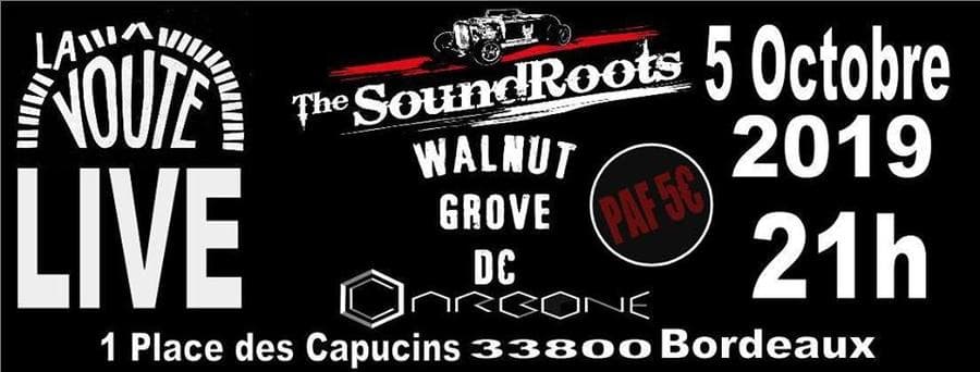 THE SOUNDROOTS + WALNUT GROVE DC + CARBONE